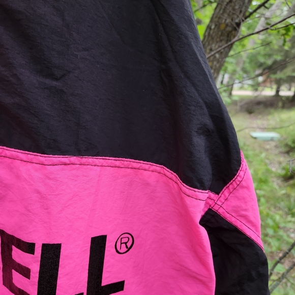 Grail Vintage 90s Neon Duracell Quarter Zip Pullover Windbreaker Men's XL Black - Picture 4 of 16